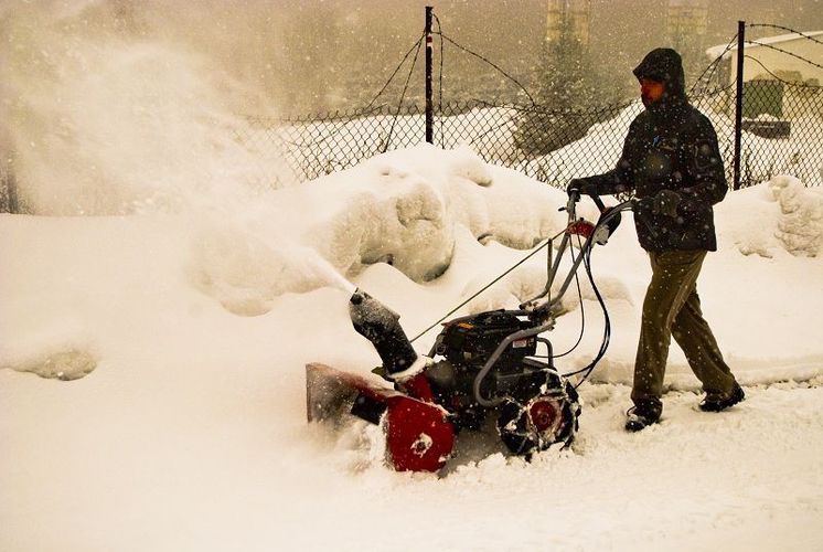 Снігоприбиральна машина на базі мотоблоку DAKR Panther FD2 та фрези SF70