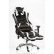 Кресло Special4You ExtremeRace black/white с подставкой для ног (E4732)