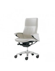 Кресло OKAMURA LEGENDER WHITE для руководителя, люкс класса, кожаное