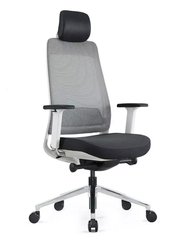 Кресло KRESLALUX FILO-A1 WHITE (Grey + Black) эргономичное