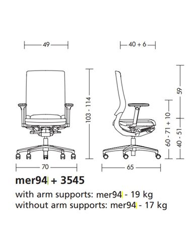 Кресло KLOBER MERA DIAMOND 94 (SAND), эргономичное, для дома и офиса
