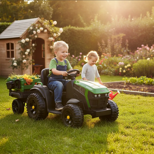 Трактор аккумуляторный детский HECHT 50925 GREEN