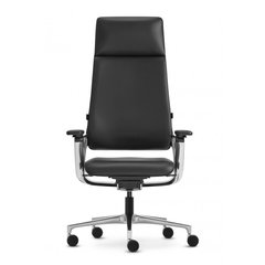 Кресло KLOBER CONNEX2 BLACK для руководителя, кожаное