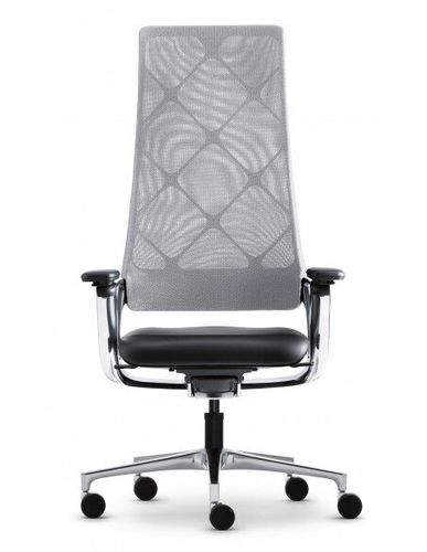 Кресло CONNEX2 DARK GREY для руководителя, с сетчатой спинкой