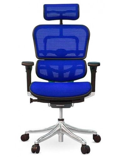 Крісло компьютерное ERGOHUMAN PLUS ергономічне, синього кольору