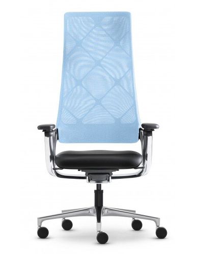 Кресло CONNEX2 для руководителя, бордовое, с сетчатой спинкой