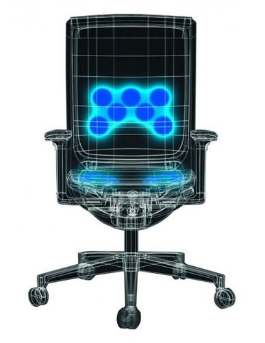 Кресло KLOBER MERA KLIMASTUHL BLACK для персонала c подогревом и вентиляцией