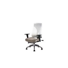Кресло GOODWIN TRULY white/grey, эргономичное