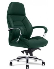 Кресло F181 GL для руководителя, кожаное, зеленое