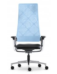 Крісло CONNEX2 BLUE для керівника, з сітчастою спинкою