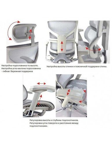 Крісло EXPERT Fly (HFYM01-G) для керівника, ортопедичне, колір сірий