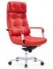 Кресло F133 RL для руководителя, кожаное, красное