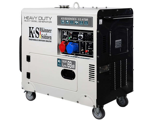 Дизельный генератор KS 8200HDES-1/3 ATSR