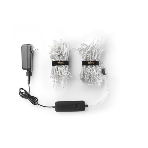Гирлянда Twinkly Icicle AWW 190, BT + Wi-Fi, Gen II, IP44, Smart LED кабель прозрачный