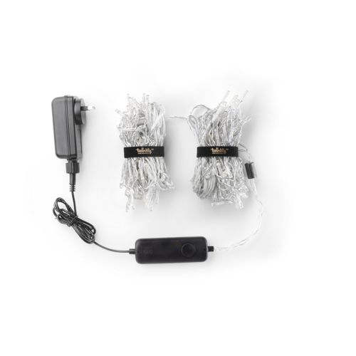 Гирлянда Twinkly Icicle AWW 190, BT + Wi-Fi, Gen II, IP44, Smart LED кабель прозрачный