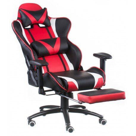 Крісло Special4You ExtremeRace black/red з підставкою для ніг (E4947)
