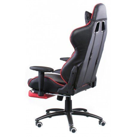 Крісло Special4You ExtremeRace black/red з підставкою для ніг (E4947)